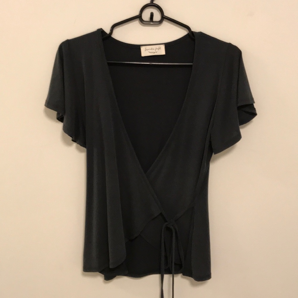 front tie blouse